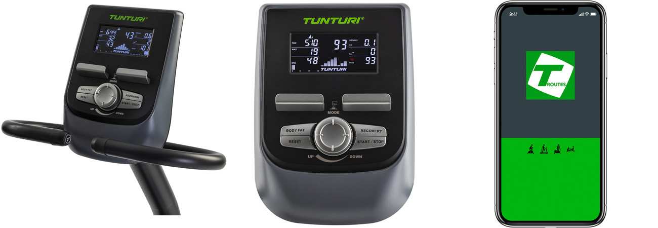 Trenažery TUNTURI jsou kompatibilní s tréninkovou aplikaci Tunturi Routes